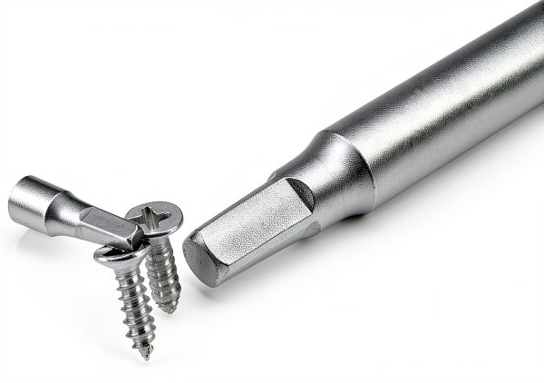Square Screwdriver Bit SQ2 1/4 Hex Shank 150mm Magnetic 4-Point Steel-2