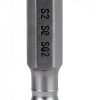 Square Screwdriver Bit SQ2 1/4 Hex Shank 150mm Magnetic 4-Point Steel-3