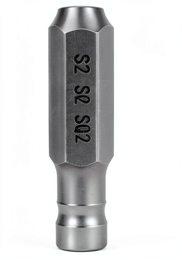 Square Screwdriver Bit SQ2 1/4 Hex Shank 150mm Magnetic 4-Point Steel-3