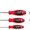 TEKTON Phillips Screwdriver Set 4 Inch Shank 4 Piece #0-#3 Red-4