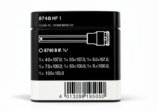 8740 B HF 1 Bit sock set 3/8" drv with holding function-1