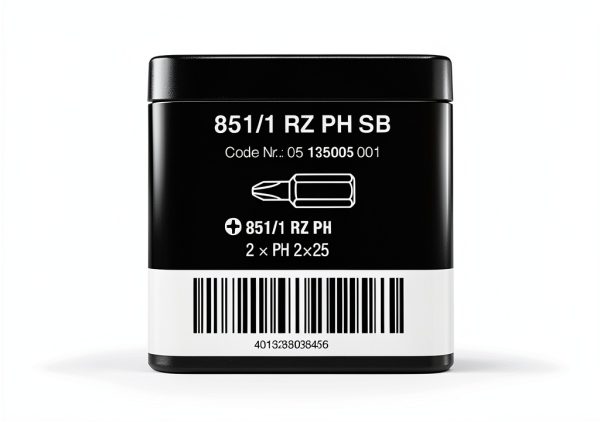 851/1 RZ PH 2 X 25 MM SB Bits for Drywall Screws - Wera Phillips Bit-1