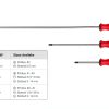 TEKTON Phillips Screwdriver Set 4 Inch Shank 4 Piece #0-#3 Red-5