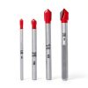 Milwaukee 4 Pc 48-20-8988 Glass & Tile Bit Set 1/8" 3/16" 1/4" 5/16"-1