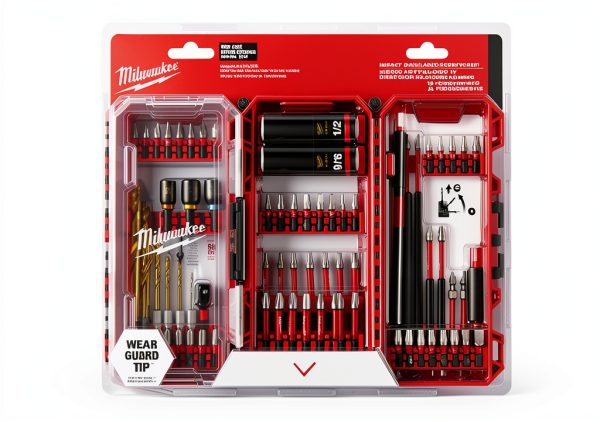 Milwaukee Electric Shockwave Impact Duty Drill Drive Fasten Set Red-2
