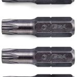 VEGA T25 TORX Security Star Bits 1/4" Hex Shank Professional Pack of 4-0