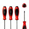 TEKTON Phillips Screwdriver Set 4 Inch Shank 4 Piece #0-#3 Red-3
