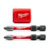 Milwaukee Shockwave Impact Duty Magnetic PH2 Screwdriver Bit - 3pcs-1