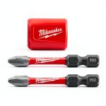 Milwaukee Shockwave Impact Duty Magnetic PH2 Screwdriver Bit - 3pcs-1
