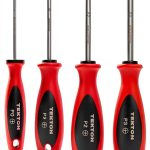 TEKTON Phillips Screwdriver Set 4 Inch Shank 4 Piece #0-#3 Red-0