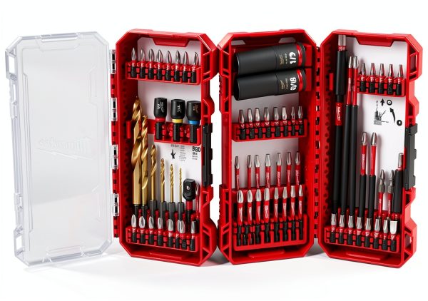 Milwaukee Electric Shockwave Impact Duty Drill Drive Fasten Set Red-0
