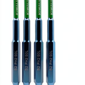 Phillips Bits #2 Impact KiWALL 5-Pack Hex Drill Bits 3.5in Blue-0