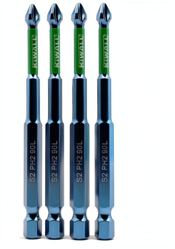Phillips Bits #2 Impact KiWALL 5-Pack Hex Drill Bits 3.5in Blue-0